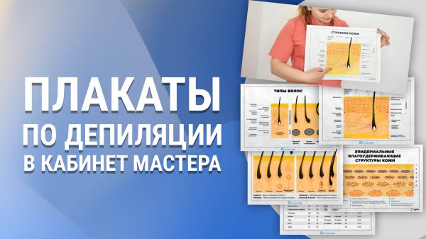 Плакаты по депиляции в кабинет мастера — Скачать бесплатно